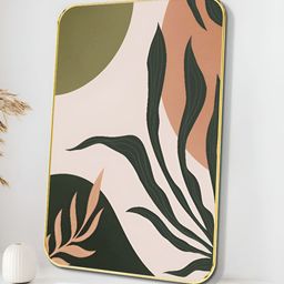 Myntra Elegant Homes White & Rust 1 Piece Wood Abstract Wall Paintings-25
