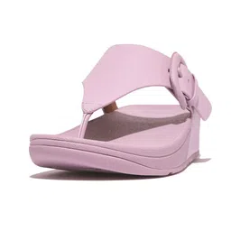 fitflop Women Open Toe Leather Flatform Heels Sandals with Buckles-picture-2