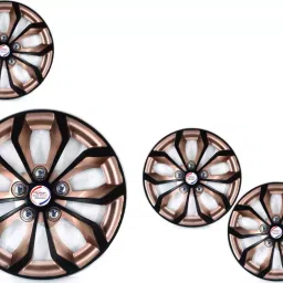 Auto Pearl CoRv38 R15 381 mm(15 Inch) PPress Type Wheel Hubcap with Retention Ring Glossy Copper Reverse Wheel Cover for Volkswagen Polo 1.2L (Set of 4)-image-77