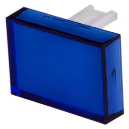 RS PRO Blue Rectangular Push Button Lens for Use with SD16 Series, 7452578-13