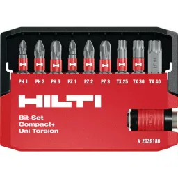 Hilti S-BSC+ Uni Torsion Bit Set 25 mm Length, 2039186-20