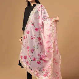 Kaizen TEXO FAB Printed Organza Dupatta image 3
