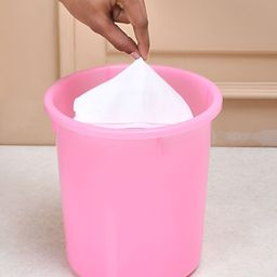 Kuber Industries Pink & Blue 3 Pieces Open Garbage Dustbins 5L-12