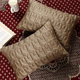 monkdecor Mouse Color Rectangular Velvet Cushion Cover, Set of 5 image 3
