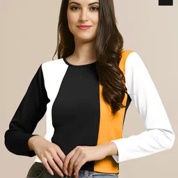 Mast & Harbour Pack Of 2 Colourblocked Top-picture-42
