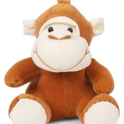 Frantic Premium Quality Soft Brown Cute Monkey Soft Toy For Kids - 20 cm-18