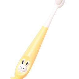 THE LITTLE LOOKERS Baby Toothbrush I Supersoft Bristles & Section Cup Base Tooth Brush for Kids/Babies/Toddlers - Yellow (Pack of 1)-image-90