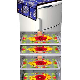 Dakshya Industries Fridge Top Cover and Fridge Mat Combo Set of 5-picture-18