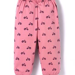 Tango Single Jersey Knit Full Length Lounge Pant with Vehicle Print - Dark Pink-image-68