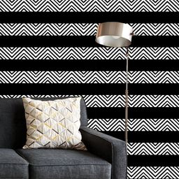ArtzFolio Printed UV-Resistant Anti-Bacterial Monochrome Boho Peel & Stick Wallpaper-18