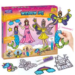 imagimake Imagi Make Window Art Princess DIY Kit -Multicolor image 2