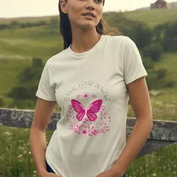 GRACE & JACK Women Graphic Printed Round Neck T-shirt-picture-17