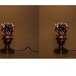 SOMIL Black Glass Cylinder Table Lamps-image-24
