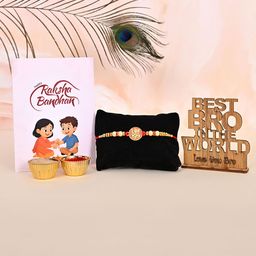 POORAK Rakhi Stand Greeting Card & Roli Chawal-image-59