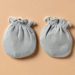 Ben Benny Interlock Knit Solid Color Cap Mittens And Booties Set Grey - Diameter 10 cm image 5