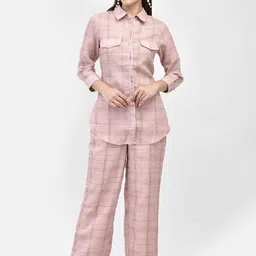 FUTURO Checked Shirt With Trouser Co-Ords-picture-19