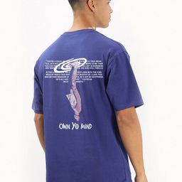 BDSQUARE Men Graphic Printed Round Neck Cotton Oversized T-shirt-image-68