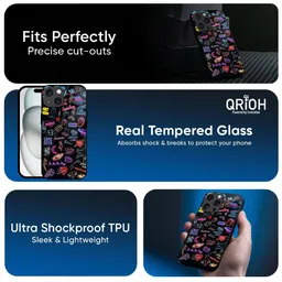 QRIOH Quirky Printed iPhone XR Back Case Mobile Accessories image 2