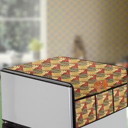 The Furnishing Tree Yellow Plastic Refrigerator Cover-image-63