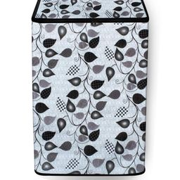 The Furnishing Tree Washing Machine Cover Petals Pattern Grey Compatible for Whirlpool 7 Kg Fully-A-image-87