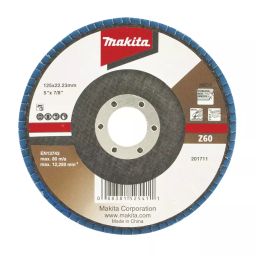 Makita 125 mm Z60 Grit Zirconia Aluminum Flap Grinding Disc, D-63797-image-63