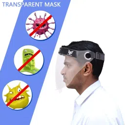 Oriley 2000 Micron Reusable Face Shield with Adjustable Elastic Strap OR-FCM0B image 5