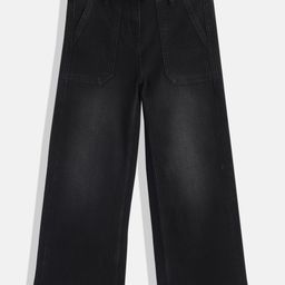 Allen Solly Junior Girls Bootcut Stretchable Jeans-picture-2