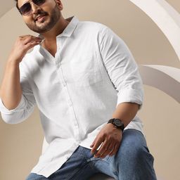 Sztori Men Premium Plus Size Pure Cotton Casual Shirt-image-42