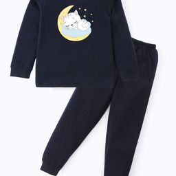 BLUSHES Kids Cloud Moon Printed Pure Cotton Night Suit-image-27