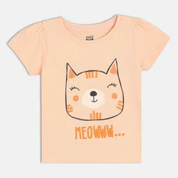 MINI KLUB Girls Graphic Printed Cotton Top-image-97