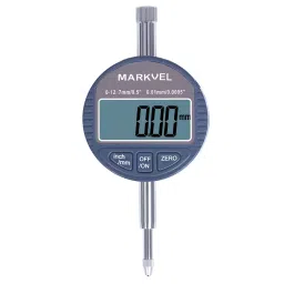 Markvel 0-12.7 mm Range Alloy Steel Digital Indicator, 523-0112-12