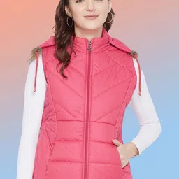 VERO AMORE Hooded Lightweight Sleeveless Padded Jacket-picture-43
