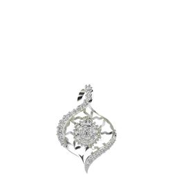 VALANOVA 18K White Gold Plated 0.33Ct Lab Grown Diamond Pendant-image-75