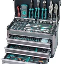 Pro'sKit 1/2".1/4"  Driver Socket Tool Set 124 Pcs SK-612401M-46