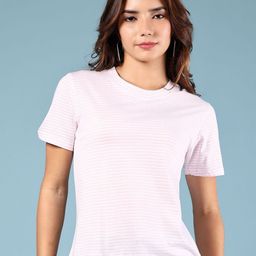 V-Mart Women Striped Extended Sleeves Pockets T-shirt-image-35