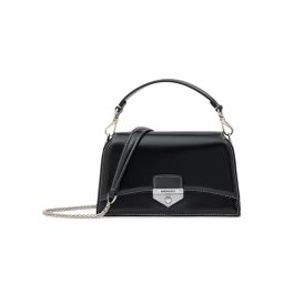 MIRAGGIO Black Hannah Crossbody Bag with Detachable Strap for Women (M)-picture-49