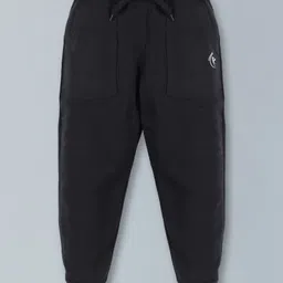 Kiddopanti Placement Printed Track Pants With Front Pocket - Jet Black-picture-42