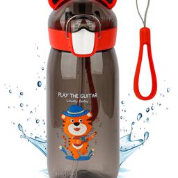 Fiddlerz Teddy Shape Sipper Bottle Black - 550 ml-26