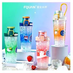 YAMAMA Icing Design Sipper Bottle  400 ml - Color May Vary-3