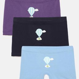 Mackly Pack Of 3 Hot Air Balloon Printed Boxer Briefs - Purple Black Blue-image-86