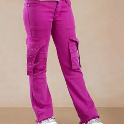 Nino Togs Solid Pocket Detailed Jeans - Mulberry Purple-image-34