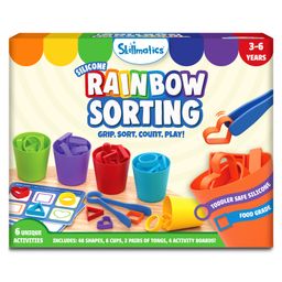Skillmatics Silicone Rainbow Sorting Game - Learning and Educational Toy, Sorting, Counting and Sequencing Skills, Gift for Toddlers and Preschoolers Ages 3 to 6-0