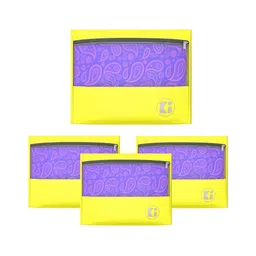 Aura Yellow Set of 4 Regular Multi-Utility Organisers-105