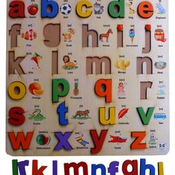 Enjunior Box Capital & Small Alphabets Block Puzzle Multicolour - 52 Pieces image 3