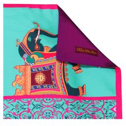 SEJ by Nisha Gupta Abstract Green Large size Table Runner - Green image 3
