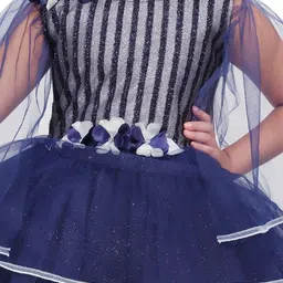 Bongprince Striped Net Fit & Flare Dress-picture-8