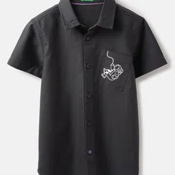 United Colors of Benetton Boys Opaque Printed Casual Shirt-picture-24