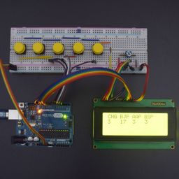 Make a Smart Electronic Voting Machine using push button with 20*4 LCD display & Arduino uno - KT578Make a Smart Electronic Voting Machine using push button with 20*4 LCD display & Arduino uno - KT578 image 5