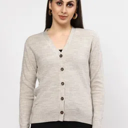 Kalt Women V-Neck Cardigan-image-59
