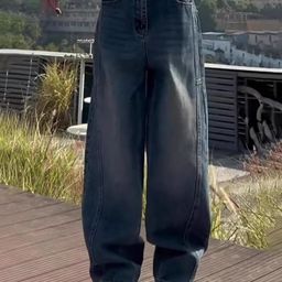 StyleCast Women Wide Leg High-Rise Light Fade Cotton Jeans-image-93
